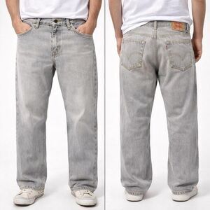 Levi’s 505 Regular Fit Jeans W30 L32 Gray Straight Leg Cotton Denim